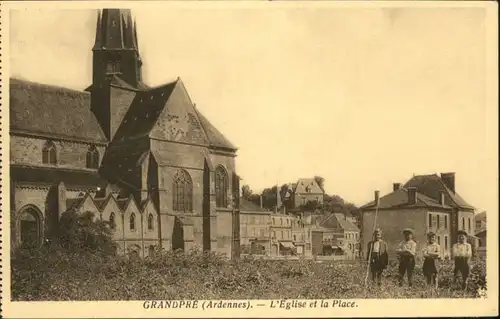 Grandpre Ardennes Eglise Place *
