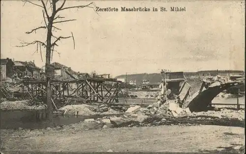 Saint-Mihiel Maasbruecke Zerstoerung x