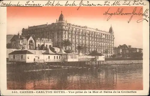Cannes Carlton Hotel Mer Bains Croisettes x