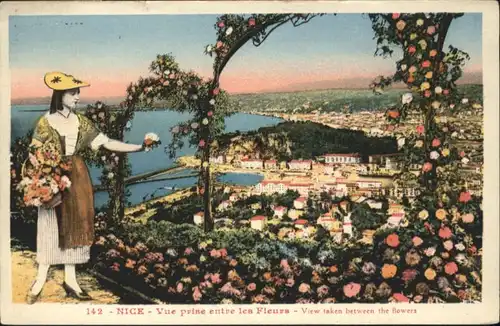 ww71844 Nice Alpes Maritimes Nice Fleurs * Kategorie. Nice Alte Ansichtskarten