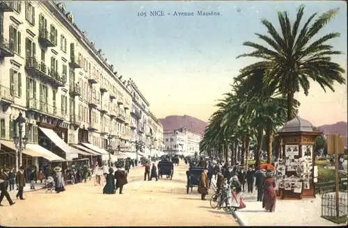 ww71861 Nice Alpes Maritimes Nice Avenue Massena x Kategorie. Nice Alte Ansichtskarten