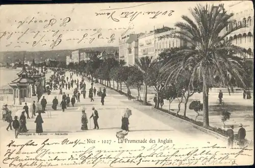 ww71864 Nice Alpes Maritimes Nice Promenade Anglais x Kategorie. Nice Alte Ansichtskarten