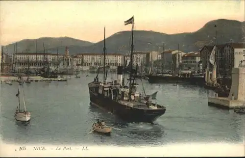 ww71865 Nice Alpes Maritimes Nice Port Dampfer * Kategorie. Nice Alte Ansichtskarten