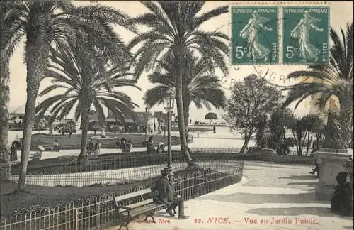 ww71880 Nice Alpes Maritimes Nice Jardin Public x Kategorie. Nice Alte Ansichtskarten