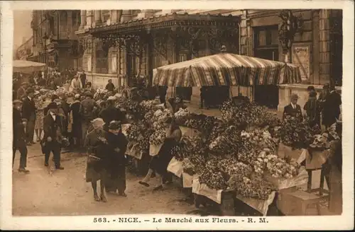 ww72031 Nice Alpes Maritimes Nice Marche Fleurs x Kategorie. Nice Alte Ansichtskarten