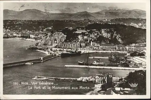 ww72040 Nice Alpes Maritimes Nice Port Monument Morts x Kategorie. Nice Alte Ansichtskarten
