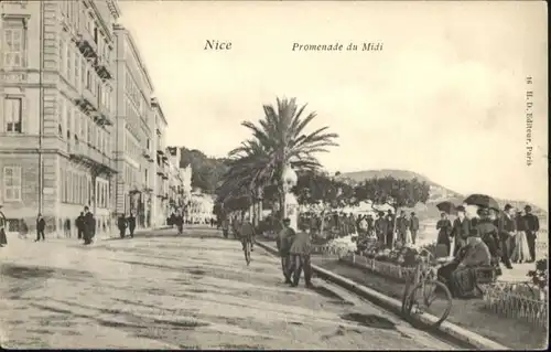 ww72052 Nice Alpes Maritimes Nice Promenade Midi * Kategorie. Nice Alte Ansichtskarten