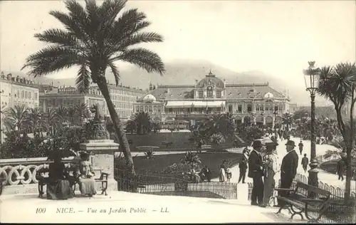 ww72053 Nice Alpes Maritimes Nice Jardin Public * Kategorie. Nice Alte Ansichtskarten