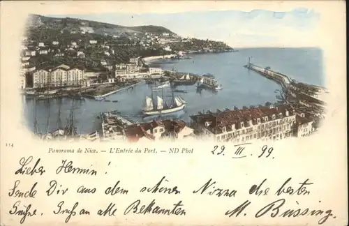 ww72056 Nice Alpes Maritimes Nice Port x Kategorie. Nice Alte Ansichtskarten