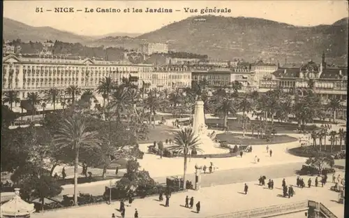 ww72060 Nice Alpes Maritimes Nice Casino Jardin * Kategorie. Nice Alte Ansichtskarten