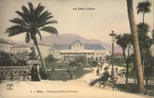 ww72077 Nice Alpes Maritimes Nice Jardin Casino * Kategorie. Nice Alte Ansichtskarten