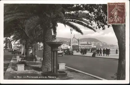 ww72083 Nice Alpes Maritimes Nice Promenade Palmiers x Kategorie. Nice Alte Ansichtskarten