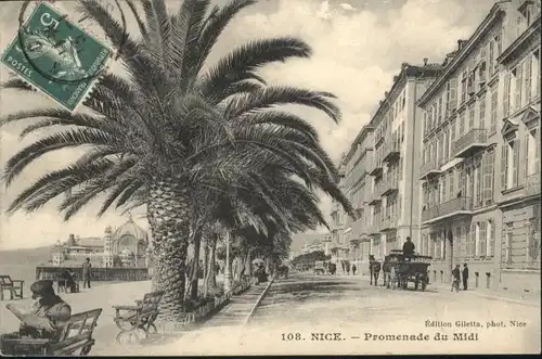 ww72102 Nice Alpes Maritimes Nice Promenade Midi x Kategorie. Nice Alte Ansichtskarten