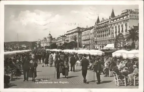 ww72108 Nice Alpes Maritimes Nice Promenade Anglais x Kategorie. Nice Alte Ansichtskarten