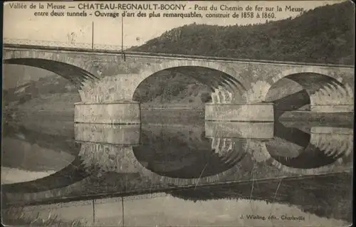 Bogny-sur-Meuse Vallee Meuse Chateau Regnault Pont Bruecke *
