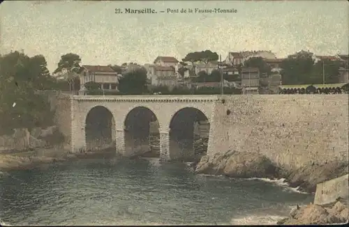 ww72240 Marseille Marseille Pont Fausse-Monnaie x Kategorie. Marseille Alte Ansichtskarten
