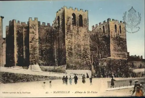 ww72254 Marseille Marseille Abbaye St. Victor * Kategorie. Marseille Alte Ansichtskarten