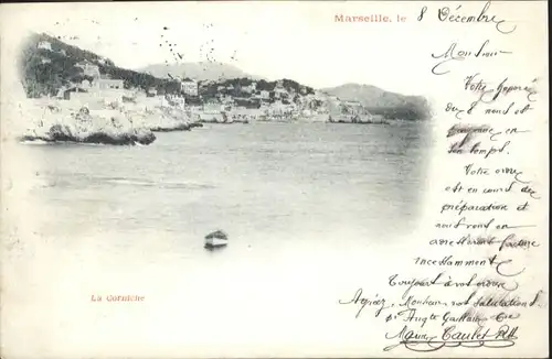 ww72281 Marseille Marseille Corniche x Kategorie. Marseille Alte Ansichtskarten
