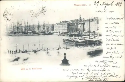 ww72296 Marseille Marseille Quai Fraternite x Kategorie. Marseille Alte Ansichtskarten