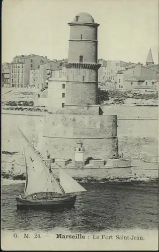 ww72302 Marseille Marseille Fort Saint-Jean * Kategorie. Marseille Alte Ansichtskarten