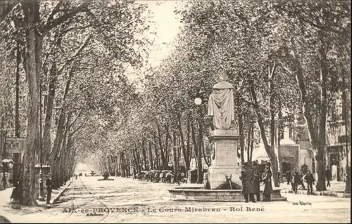 Aix-en-Provence Cours Mirabeau Roi Rene *