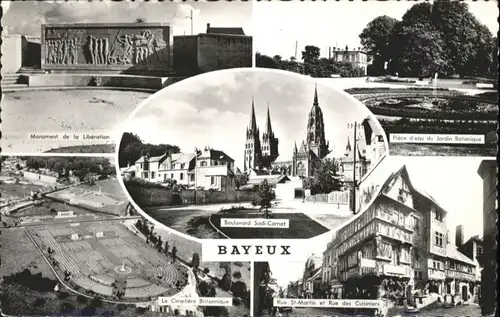 Bayeux Monument Jardin Botanique Boulevard Sadi-Carnot Cimetiere Britannique Rue St. Martin Rue Cuisiniers x