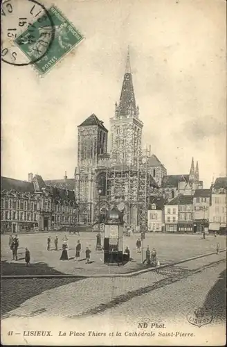 Lisieux Place Thiers Cathedrale Saint-Pierre x