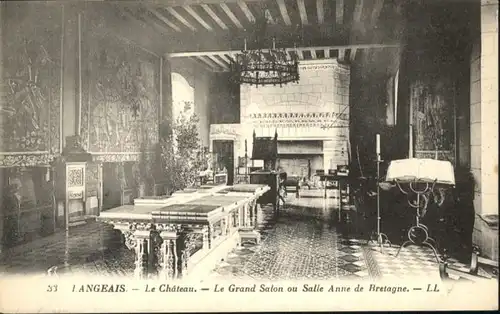Langeais Chateau Grand Salon Salle Anne Bretagne *