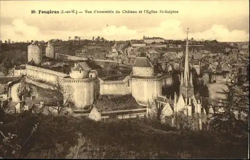 Fougeres Chateau Eglise St. Sulpice *