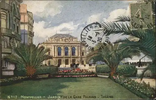Montpellier Jardin Gare Bahnhof Palavas Theatre x