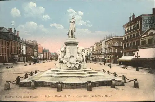 Bordeaux Monument Gambetta *