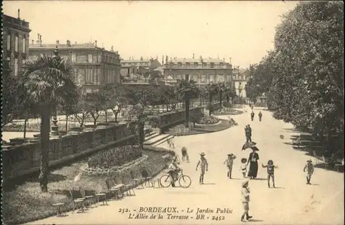 Bordeaux Jardin Public Allee Terrasse x