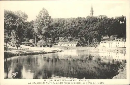 Chateauneuf-du-Faou Chapelle Notre-Dame-des-Portes Bords Aulne *