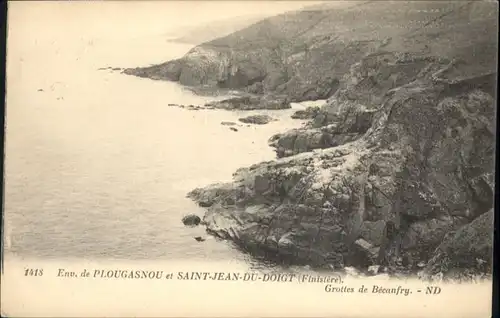 Plougasnou Saint Jean du Doigt Finistere Grottes Becanfry Grotte Hoehle x