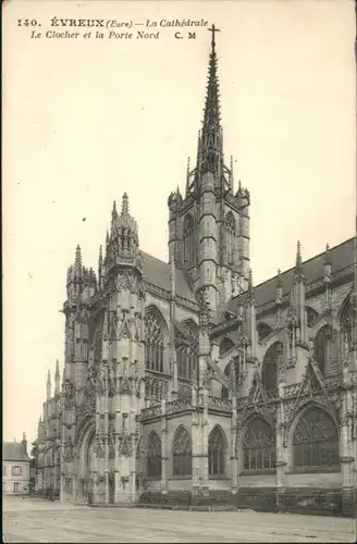 Evreux Clocher Cathedrale Porte Nord *