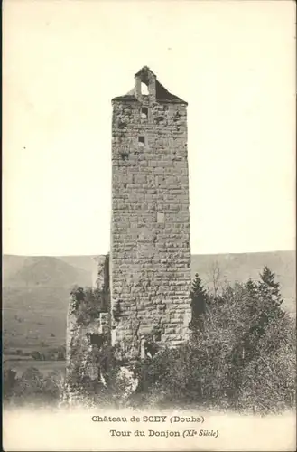 Scey-Maisieres ? Chateau Scey Doubs Tour Donjon *