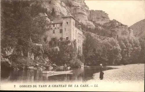 La Malene [handschriftlich] Gorges Tarn Chateau Caze *