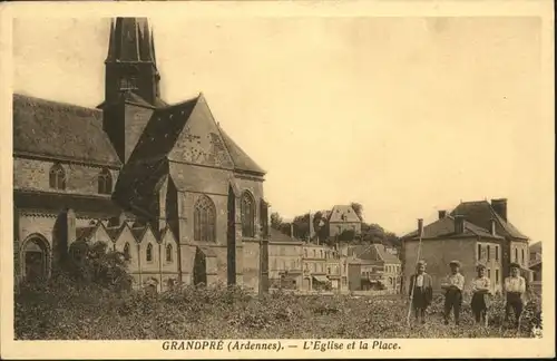 Grandpre Ardennes Eglise Place *