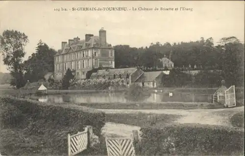 Saint-Germain-de-Tournebut Chateau Brisette Etang *