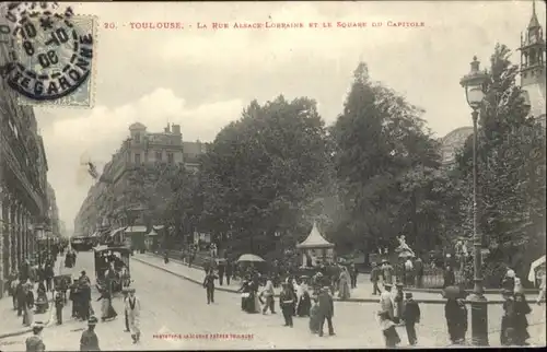 Toulouse Haute-Garonne Strassenbahn Rue Alsace Lorraine Square Capitole