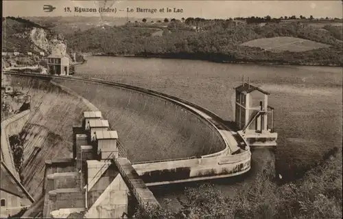 Eguzon-Chantome Indre Barrage Lac *