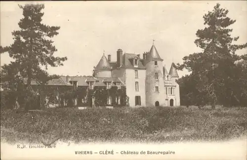 Vihiers Clere Chateau Beaurepaire *