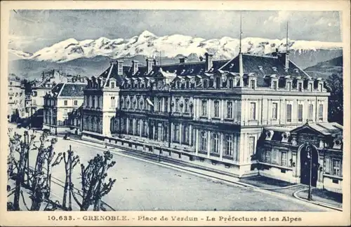 Grenoble Place Verdun Prefecture Alpes *