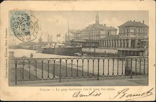 Calais Gare Maritime Quai Dampfer x