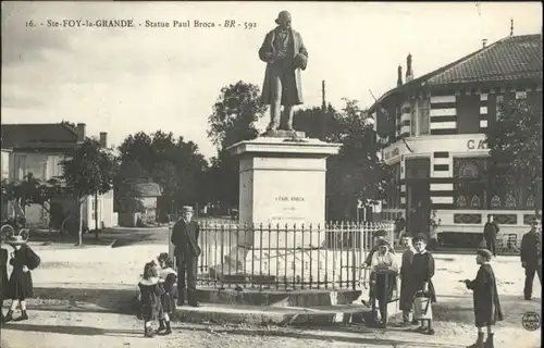 Sainte-Foy-la-Grande Statue Paul Broca x