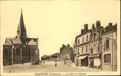 Grandpre Ardennes Place Eglise *