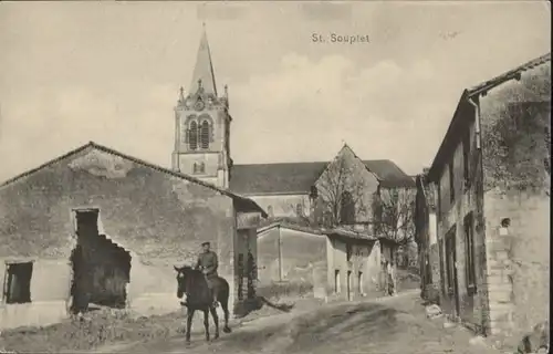 Saint-Souplet Pferd Soldat *