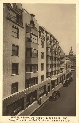 Paris Hotel Regina de Passy Rue de la Tour *