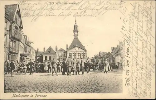 Peronne Somme Peronne Marktplatz * / Peronne /Arrond. de Peronne