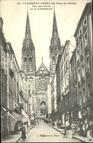 Clermont-Ferrand Rue Gras Cathedrale x